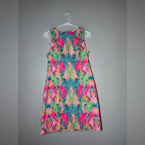 Lilly Pulitzer Mila Shift Dress multi reflections size 2 - Picture 2 of 7